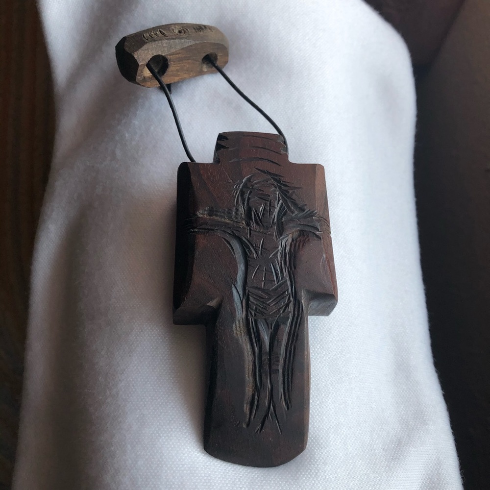 Handmade cross from oak 1,300-1,800 years old